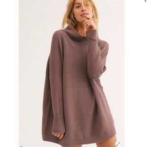 Free People Ottoman slouchy Ribbed sweater tunic